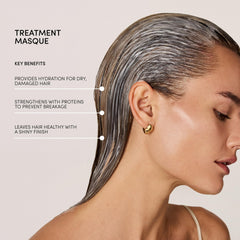 OUAI shea butter hydration feature supports softer, more conditioned hair after use.