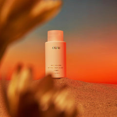 OUAI St. Barts rosehip oil application highlighting antioxidant-rich nourishment.