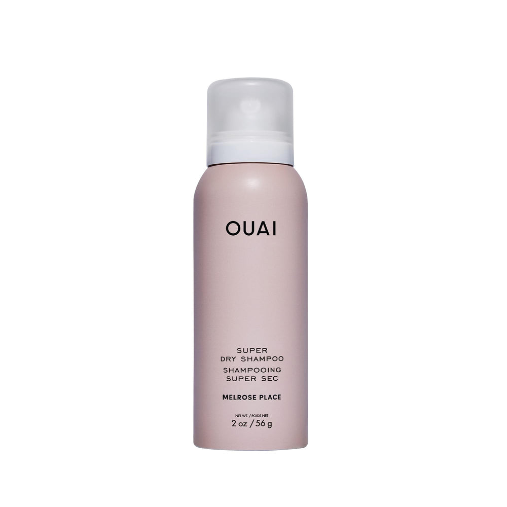 OUAI Super Dry Shampoo travel bottle for quick refresh between meetings.