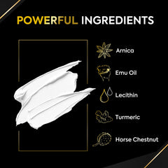 Oudetas numbing cream with Emu Oil and Arnica for nourishing skin comfort.