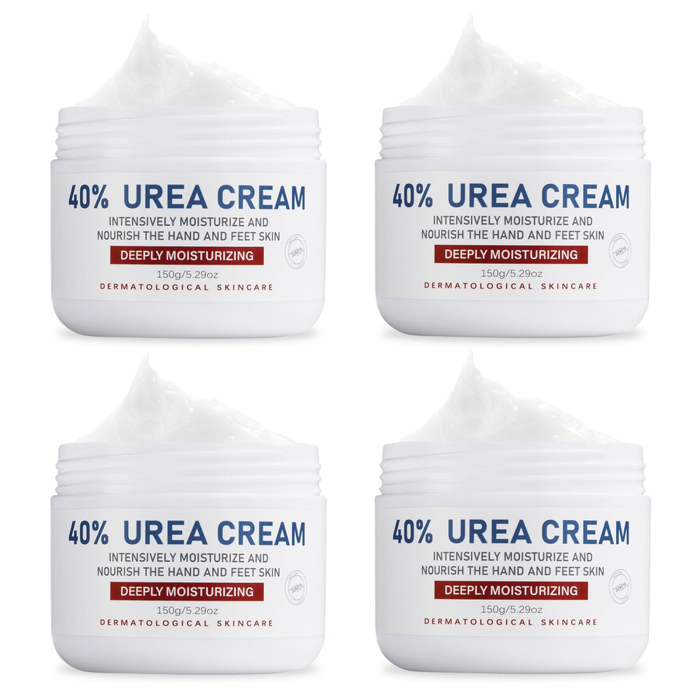 OUKEYA Urea Cream 40% foot cream being applied for soft heels.