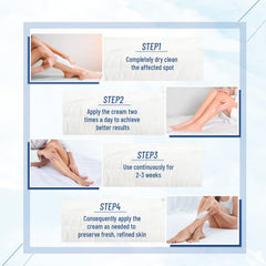 OUKEYA Urea Cream 40% non-greasy formula absorbs quickly.