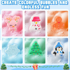 OuMuaMua snowman bath bomb delivers cozy holiday bubbles and fragrance.