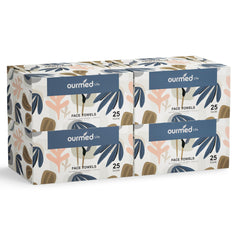 Ourmed Life face towels extra-large for comfortable cleansing and makeup removal.