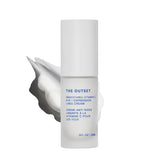 The Outset Vitamin C Smoothing Eye Cream packaging showcases clean design for sensitive skin.