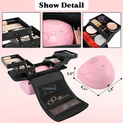 OUUTMEE makeup train case multipurpose storage for jewelry and tools.
