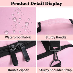 OUUTMEE makeup train case side strap for secure carry on trips.