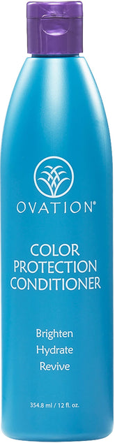Ovation Hair Color Protection Conditioner bottle front—color-safe hydration for color-treated hair.