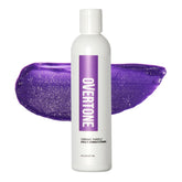 oVertone Daily Color Depositing Conditioner purple bottle for easy color refresh
