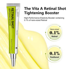 OVICISK Retinal Shot serum drop demonstrates fast absorption for targeted wrinkle care.