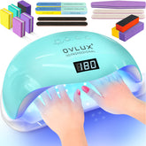 OVLux 180W nail lamp front view for fast, even gel curing at home.
