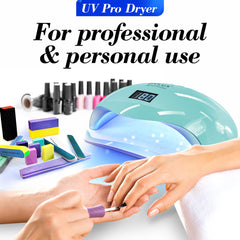 OVLux nail lamp hands inside image showing spacious chamber for manicures or pedicures.