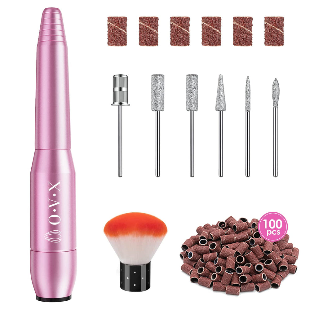 OVX lima electrica portatil para manicura en casa, precision en cada pasada