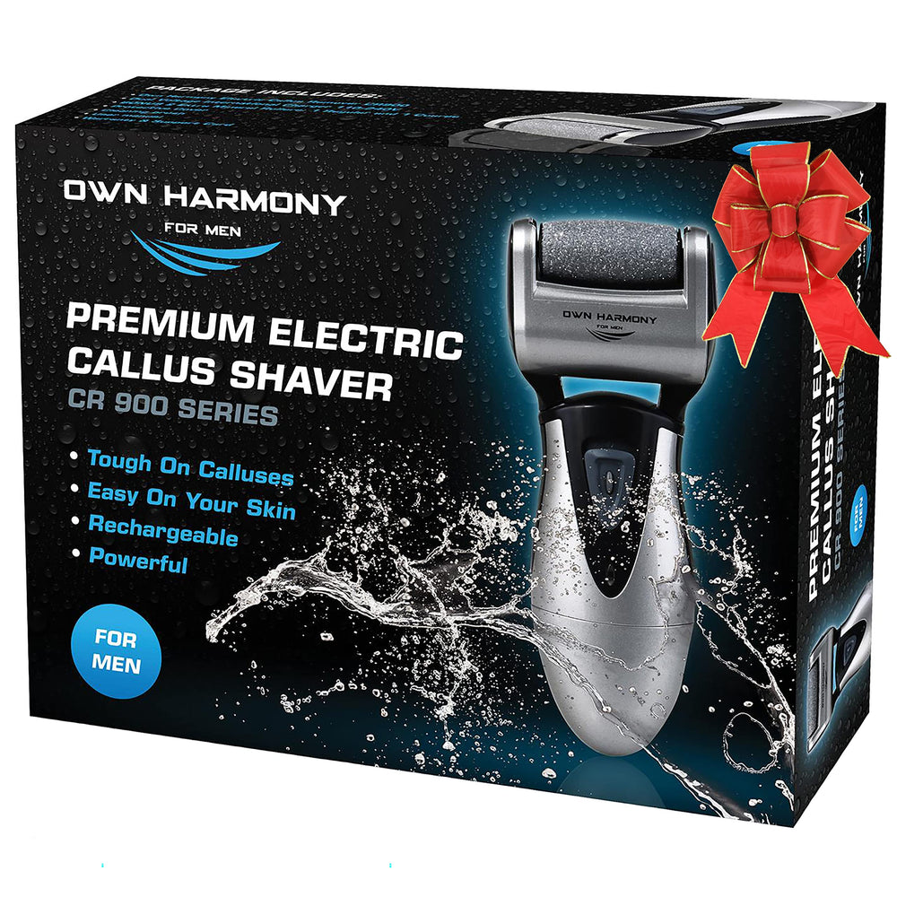 Own Harmony CR900 electric foot file in hand for smoother feet