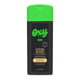 Oxy front packaging 9 fl oz showing product benefits and use