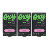 Oxy front packaging showing product and count for quick identification
