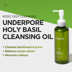 P.CALM Underpore emulsification with water demonstrates thorough cleansing without dryness