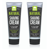 Pacific Shaving Company natural shaving cream tub front showing hydrating formula for sensitive skin.