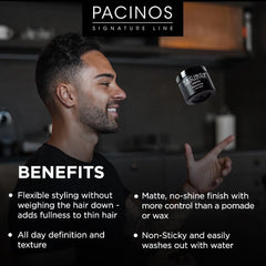 Pacinos DRYFI paste on hands ready for easy, mess-free application.