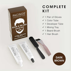 Pacinos dark brown color base for smooth, even application
