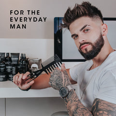 Pacinos Pomade frizz control in action on unruly strands.
