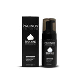 Pacinos Signature Line Curl Enhancing Mousse bottle front shows frizz-control formula for defined curls