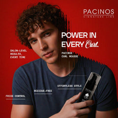 Pacinos mousse dispenser cap ready-to-use for effortless defined curls