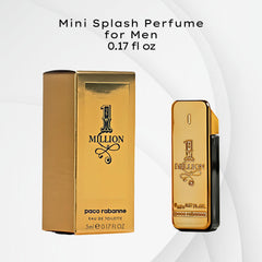 Paco Rabanne 1 Million mini cap close-up highlights sleek, grip-friendly design.