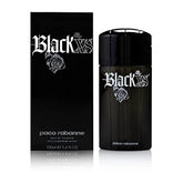 Paco Rabanne Black XS tall bottle front view with bold spicy-woody notes.