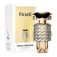Paco Rabanne Fame EDP on skin delivers versatile day-to-night warmth.