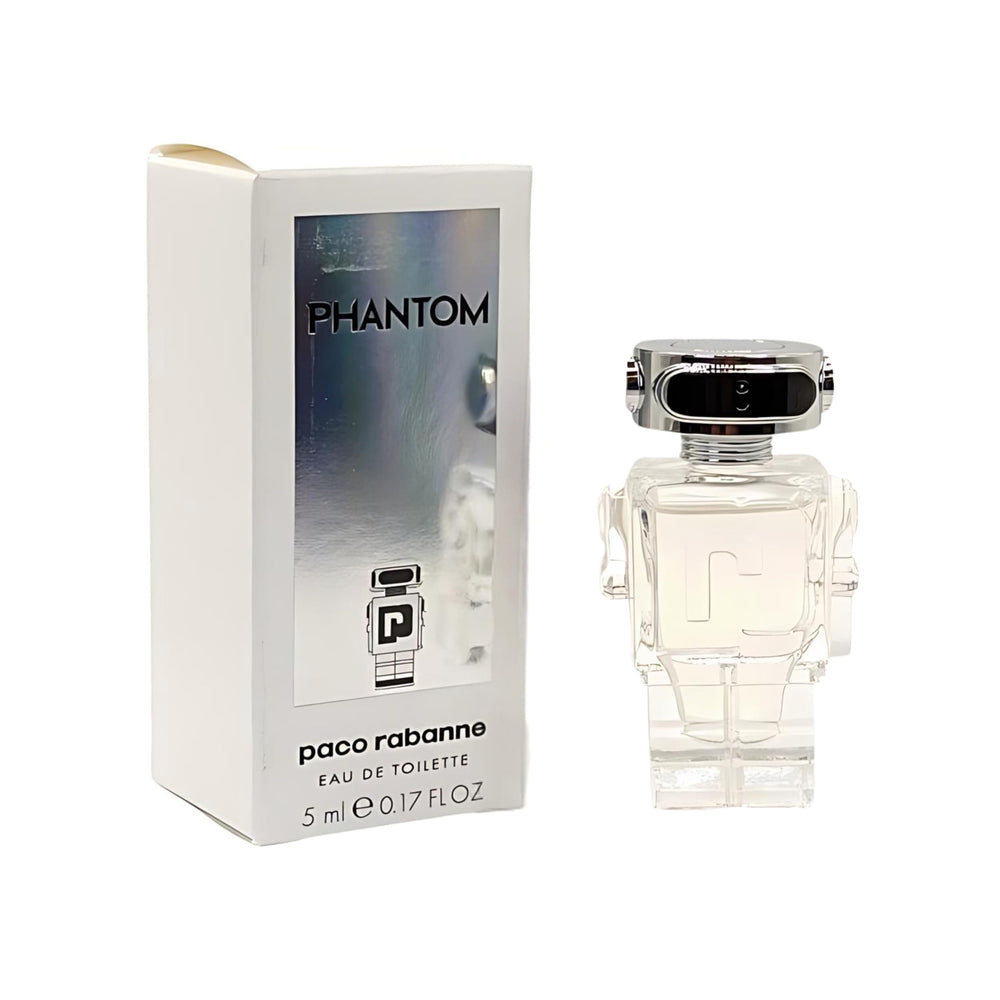 Paco Rabanne Phantom mini EDT bottle front view for on-the-go daily wear.