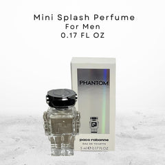 Paco Rabanne Phantom mini EDT cap close-up showing premium design.