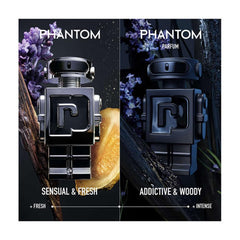 Paco Rabanne Phantom spray action with a fresh lemon-vetiver opening