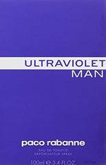 Paco Rabanne Ultraviolet EDT bottle side view highlighting sleek design for confident nights