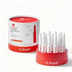 Padoro Dr.Mopick serum bottle closeup for anti-aging skincare benefit.