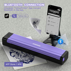Padieoe Tattoo Stencil Printer with app setup enables seamless edits and printing.
