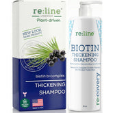 Paisle Botanics Biotin Thickening Shampoo bottle highlighting gentle, color-safe formula for fuller hair