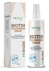 Paisle Botanics Biotin Volumizing Spray bottle for lightweight volume on fine hair.