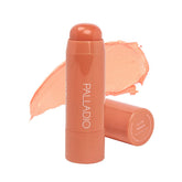 Palladio I'm Blushing packaging showcases sleek design and cruelty-free credentials for on-the-go touch-ups.