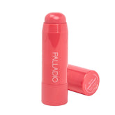 Palladio I'm Blushing 2-in-1 tint swatch shows buildable cheek and lip color.
