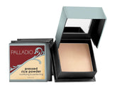 Palladio pressed rice powder natural compact closeup for silky finish and oil control