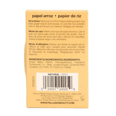 Palladio natural rice-material blotting papers for daily use