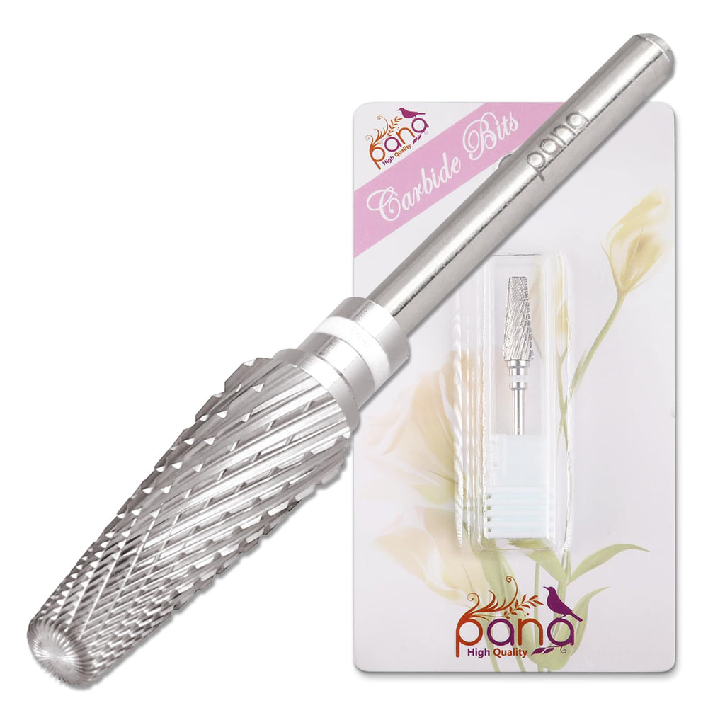 PANA 5-in-1 Pro drill bit with 3/32 shank, silver finish for precise acrylic removal.