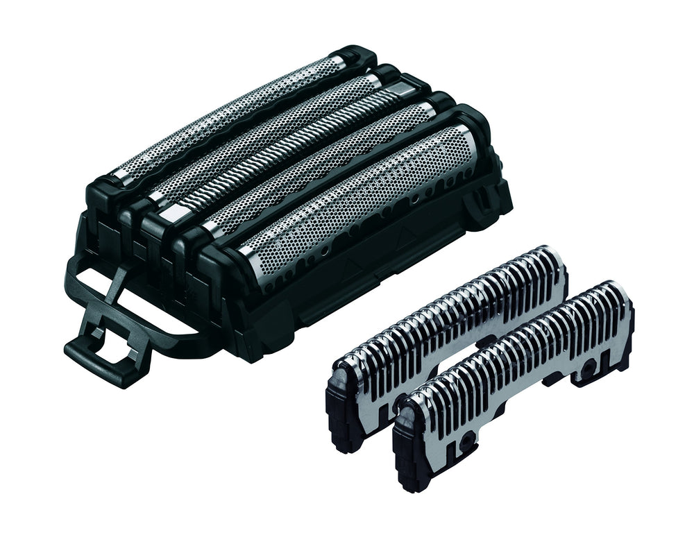 Panasonic men's shaver blades with Lamb dash 5-flute for precise, comfortable grooming.