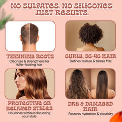 Panda's Promise Batana Oil Conditioner label detail signals frizz control and shine