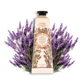 Panier des Sens lavender hand cream cap closeup shows travel-size convenience for on-the-go hydration.