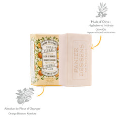 Panier des Sens orange blossom bar soap with olive oil nourishes skin daily