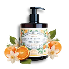 Panier des Sens orange blossom hand soap pump delivers a moisturizing cleansing ritual