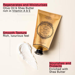 Panier des Sens Rose Hand Cream texture close-up showing silky smooth application