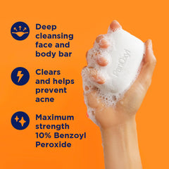 PanOxyl bar side profile highlighting compact 4 oz portability